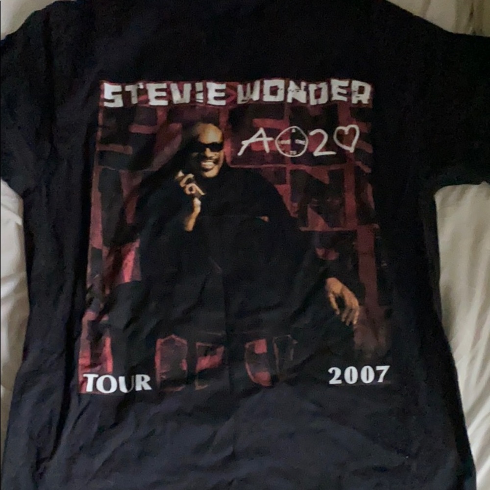 2007 stevie wonder tour tee